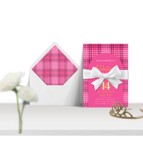 Pink Valentine’s Brunch Invite & Thank You Cards | Editable Canva Template