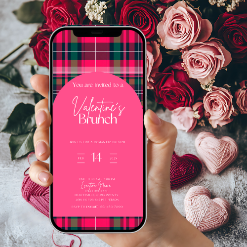 Valentine's Brunch Invitation Template – Editable Digital Download